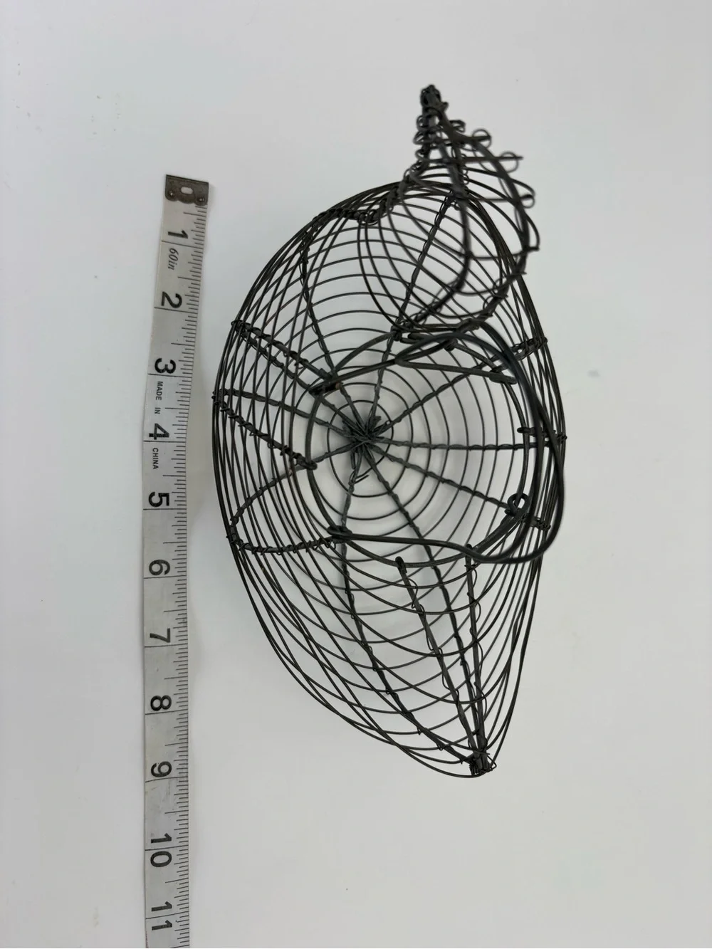 Decorative Wire Chicken Basket - Black